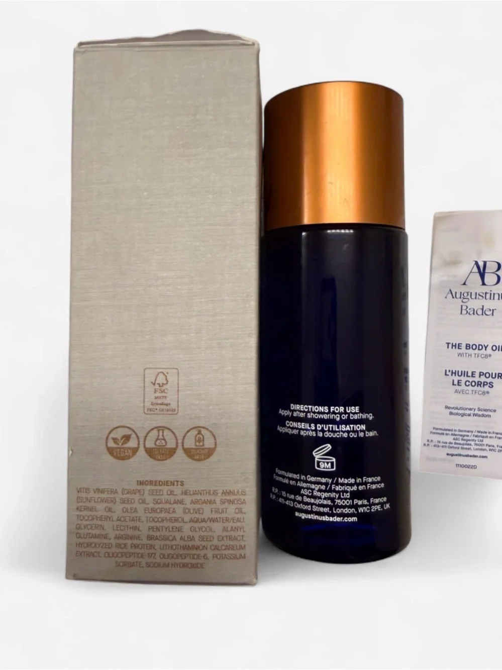 Augustinus Bader The Body Oil TFC8 100ml 3.38 oz w Box